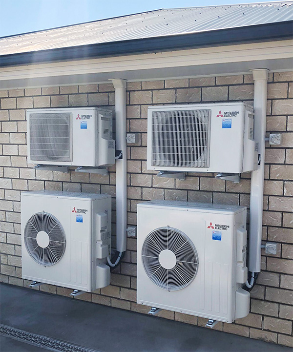 domestic air conditioning units installed
